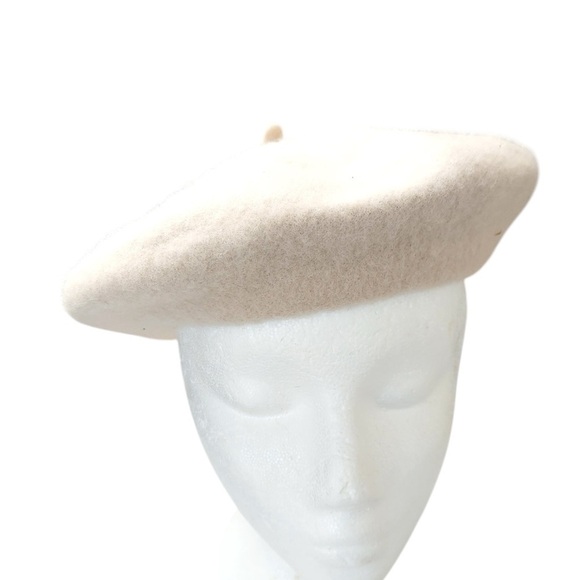 Pimkie Beret Hat Womens One Size Beret Biege Winter Cap Wool Blend New With Tags - Picture 2 of 15